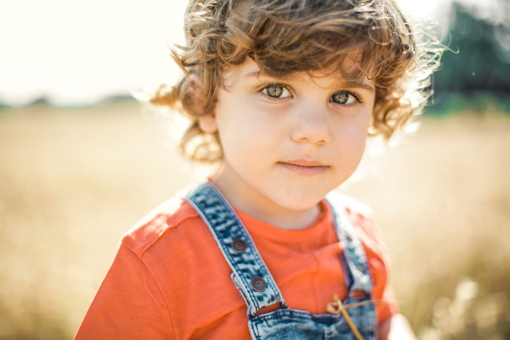 A child in the wheat field