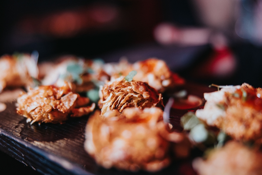 Close up of some kind of fritter