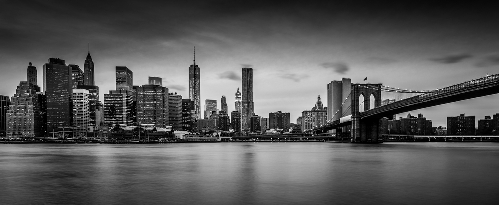 New York skyline, view from Brooklyn